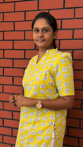 Yellow Pure Cotton Straight Cut