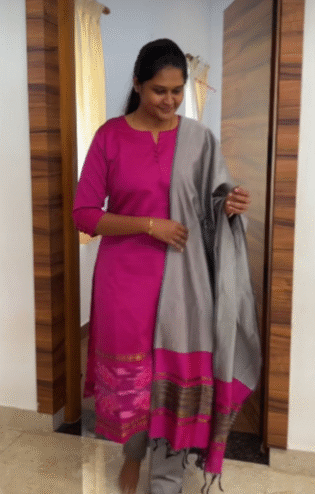 Hand Loom Cotton - Dark Pink