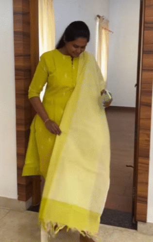 Pure Handloom Cotton - Yellow
