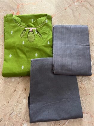 Pure Handloom Cotton - Dark Green