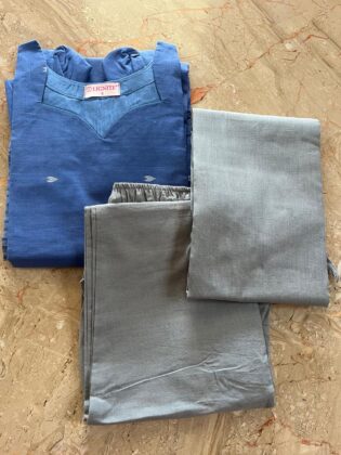 Pure Handloom Cotton - Blue