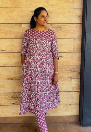 Cotton A-Line - Purple