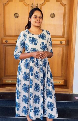 Cotton Frock - Sandal