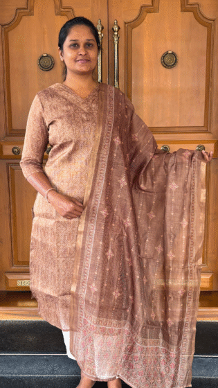 Two Piece Salwar suit Brown